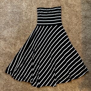 Women’s INC International Concepts Black and White Striped Dress/Skirt Size XL